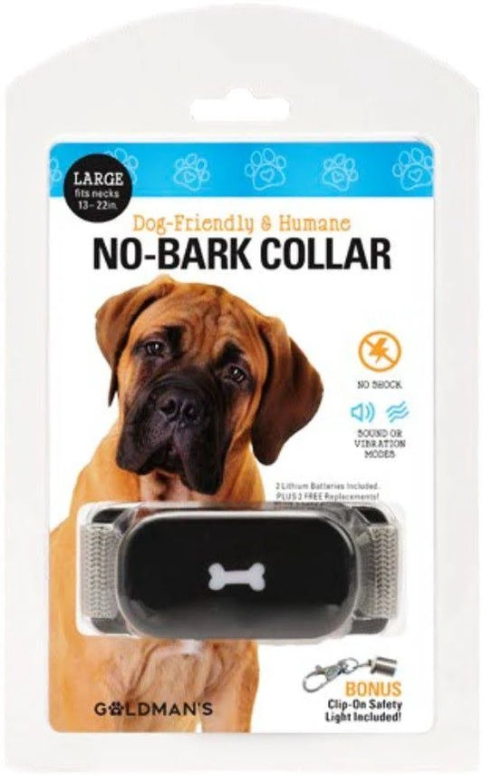 Large No-Bark Dog Collar – Humane Training Tool with Sound & Vibration